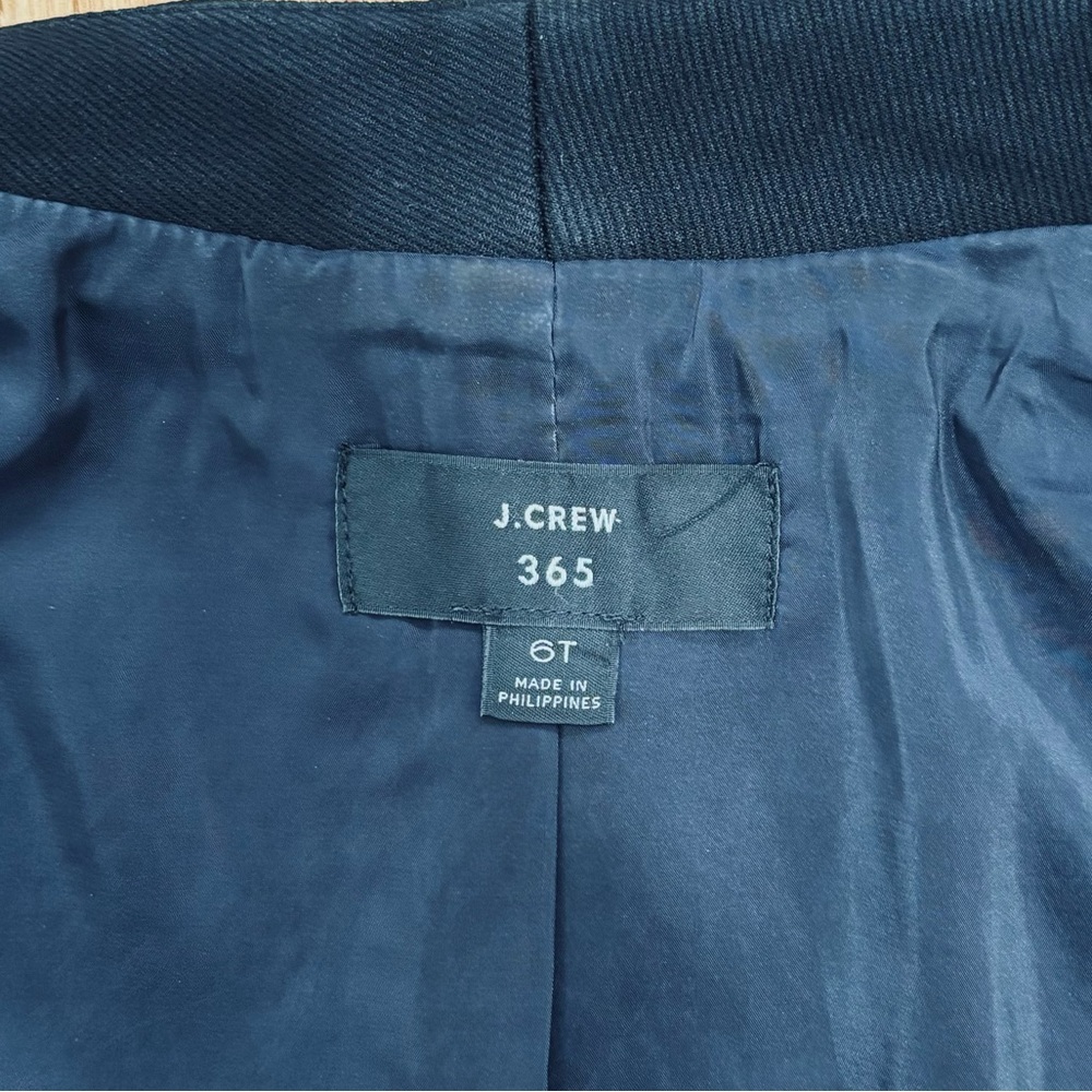 J.Crew 365 Going Out black open front tailered office business career blazer 6T - Picture 12 of 16